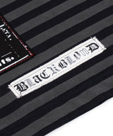 BBD Anxiety Multi Patch Stripe T-Shirt (Black&Charcoal)
