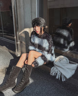 Haze Stripe Mohair Knit