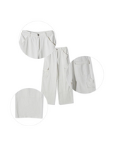 [Unisex] Work pocket cargo wide pants(4color)