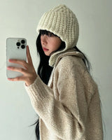 Trapper Hat Knit - Ivory