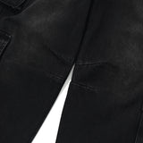 VINTAGE CARGO WIDE-FIT DENIM PANTS [BLACK]