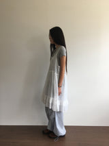 バックレスラッフルワンピース (3color)