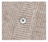 カシミアハッチラウンドカーディガン / Cashmere Hacchi Round Cardigan (7 colors)