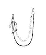 BBD 2-Line Detachable Rope Pants Chain (Black&White)
