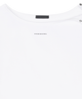 [mnem] alter snap boatneck tee (white)