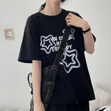 Rake star short-sleeved T-shirt (3 colors) H&L