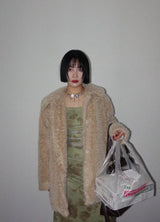 FUR COLLAR COAT (IVORY, BEIGE 2COLORS!)