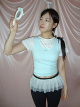 basics sleeveless - type 4(red,white,blue,flower)