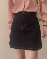 Meti denim mini skirt