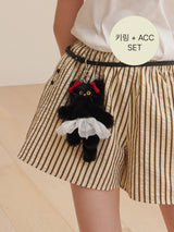 [SET] Cosymosy バレリーナ ブラックキャット キーリング