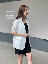 Lovell Tailored Strap Linen Jacket