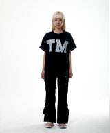 TM クラックTシャツ-BLACK