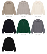 LMN Ronnie Washable Oversized Fit High-Neck Turtleneck Half Zip-Up Knitwear (7 colors)