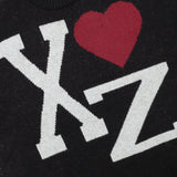 XTK167 Love Hairy Pullover Knit (BLACK)