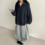 Momo Dangala Loose Fit Collar Sweatshirt