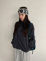 Pub Diagonal Knit Hood Zip-Up