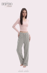 mood check cotton banding casual pants (REGULAR TYPE)