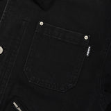 CORDUROY COLLAR WORK JACKET [BLACK]