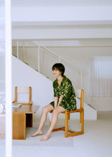 nature green bloom pajama set
