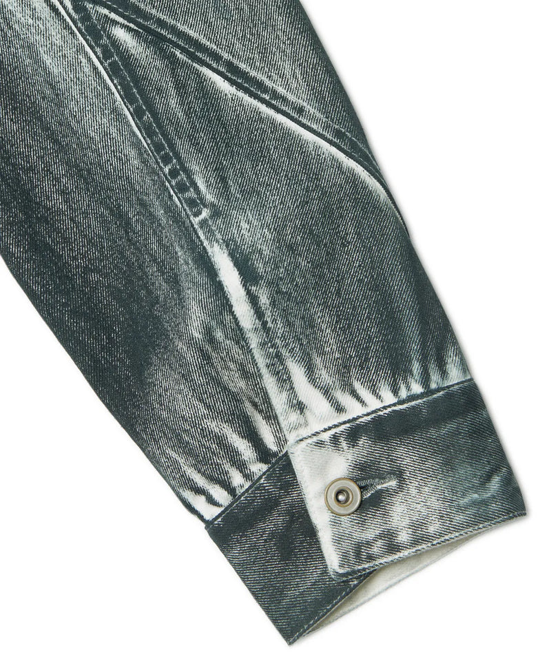 STAINED D.L DENIM TRUCKER JACKET - STAINED WHITE
