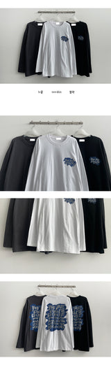 New Back Printed Long Sleeve Tee (3 colors)