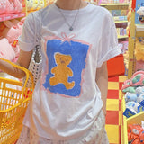 Crayon Bear Box fit Short-sleeved T-shirt