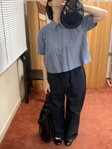 ステッチバンディングパンツ