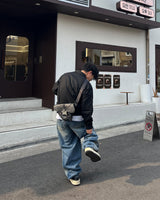CT カラーブロックバルーンデニムパンツ