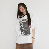 チョーカーロックTシャツ ホワイト