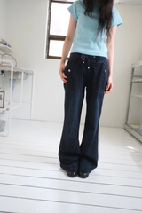 drop denim pants