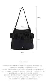 Frillish shoulder bag (black)