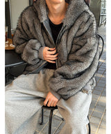 [Unisex] Fur 2way hood jumper(4color)