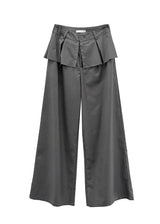 Ella Button Flare Skirt Pants