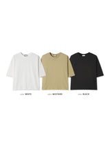 Overcropped Basic Short Sleeve T-Shirt 3C