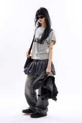 Carroll balloon banding mini skirt