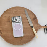 pink silver MagSafe bumper case