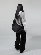(UNISEX) サップルショルダーバッグ (ミニポーチ付き)