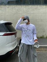Brake Lettering Long Sleeve T-shirt 3C