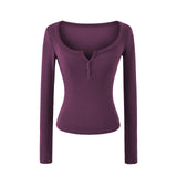 [1+1] Leonie Henley Slim T-Shirt