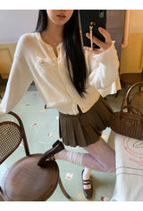コーヒーミニプリーツパンツスカート
