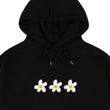 [UNISEX]3ペインティングフラワースマイルフーディー