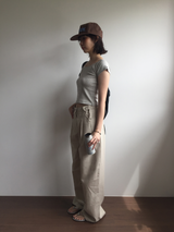 テッド ピンタック タブ パンツ (3color)
