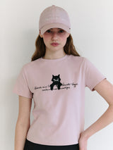 ROLA CAT FRIENDS T-SHIRT PINK
