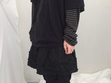 Double ribbon knee-point pants