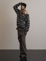 STRIPE V-NECK MTM