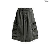 (3color) Structured Cargo Bermuda Pants