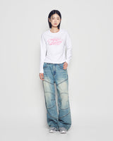 25FW WOMAN ミラーACベア長袖Tシャツ ホワイト