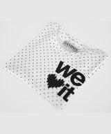 We Love It グラフィックドットTシャツ_アイボリー