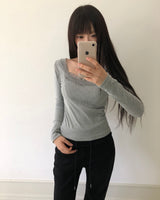 ジェンヌ レース ロングスリーブ Tシャツ