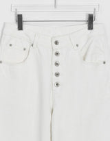 [unisex] レンシュボタンワイドコットンパンツ